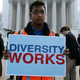 Affirmative action supporter at the Supreme Court (Mark Wilson/Getty Images)